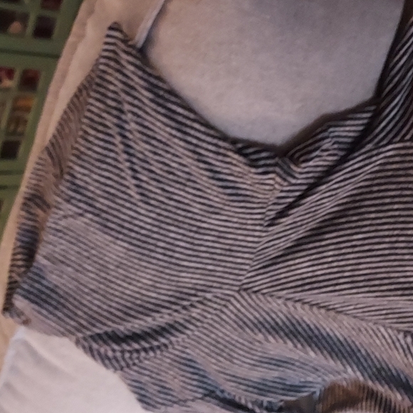 Grey/Black Cowl Neck Sweater, Size 24W, 70% Polyester, 25% Viscose, 5% Elastane - Picture 5 of 6